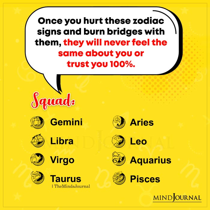 Once You Hurt These Zodiac Signs