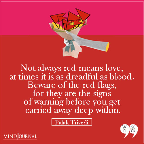 Palak Trivedi Not always red means love