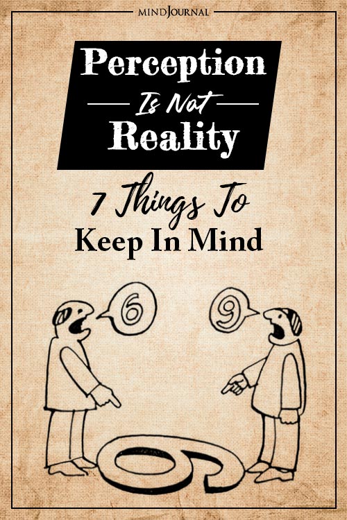 Perception Is Not Reality Pin