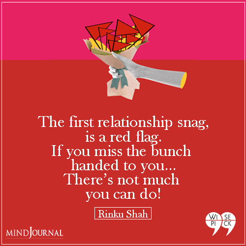 Rinku Shah The first relationship snag