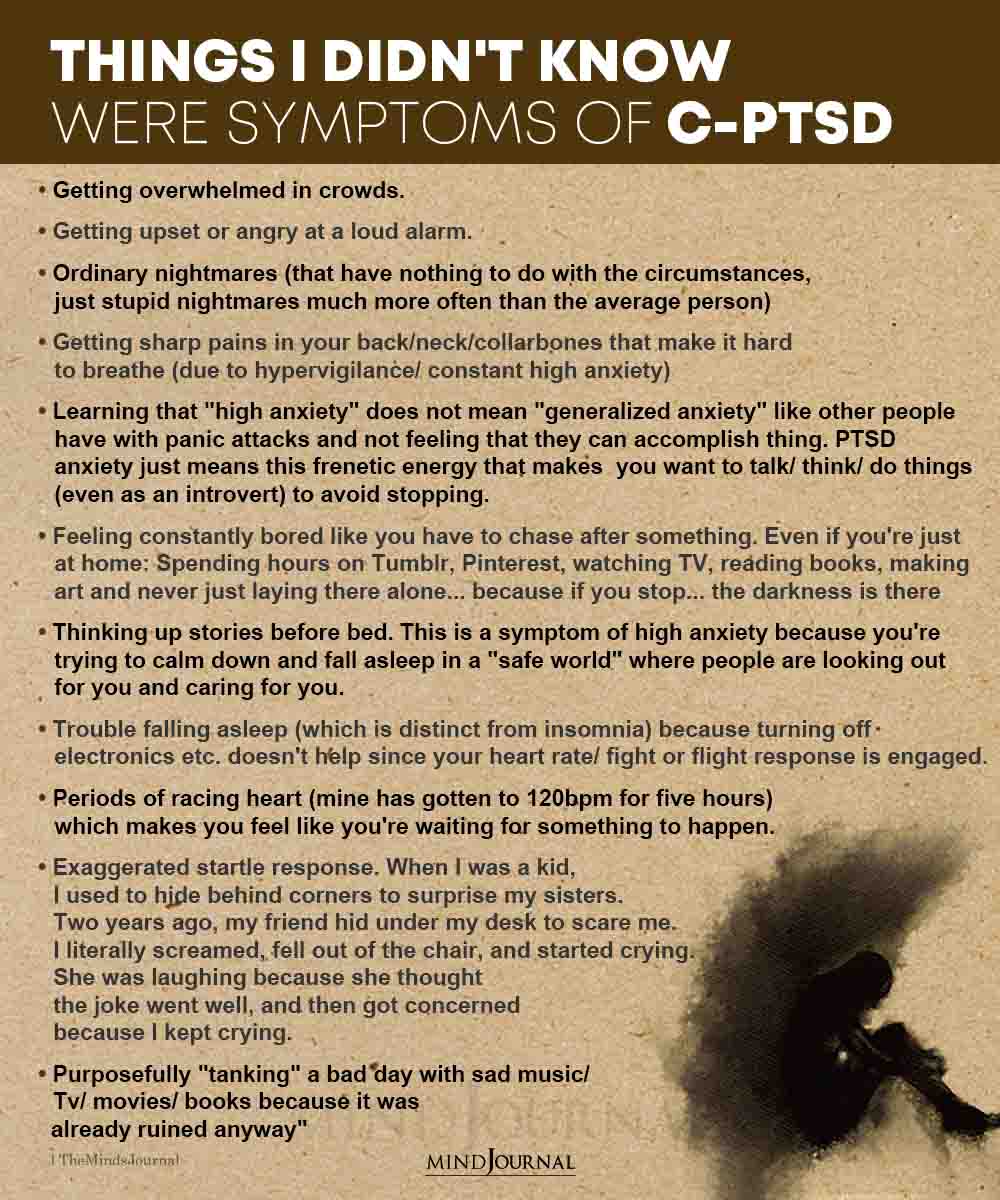 Things I Didnt Know Were Symptoms of C PTSD