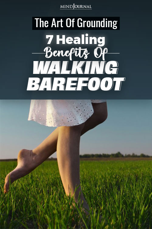 Walking Barefoot Outside Pin