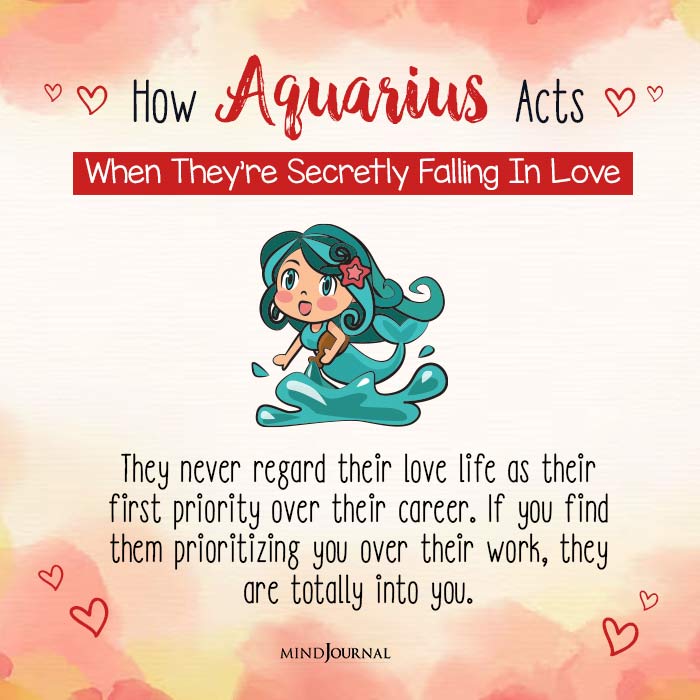 Zodiacs Act When Falling In Love aquarius
