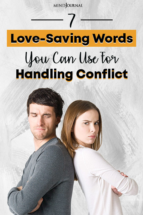 love saving words for handling conflict pin