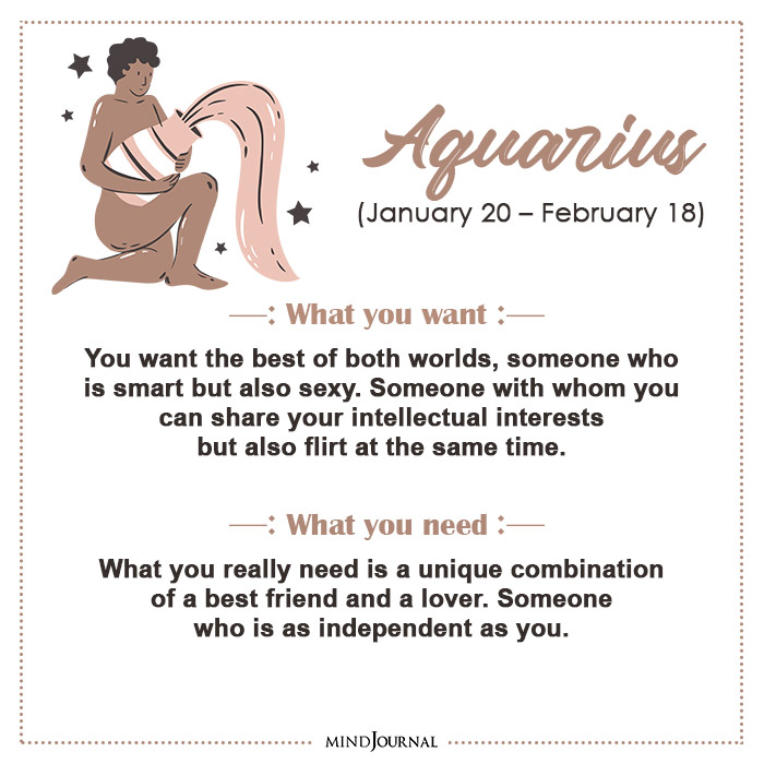 want vs need in a relationship aquarius