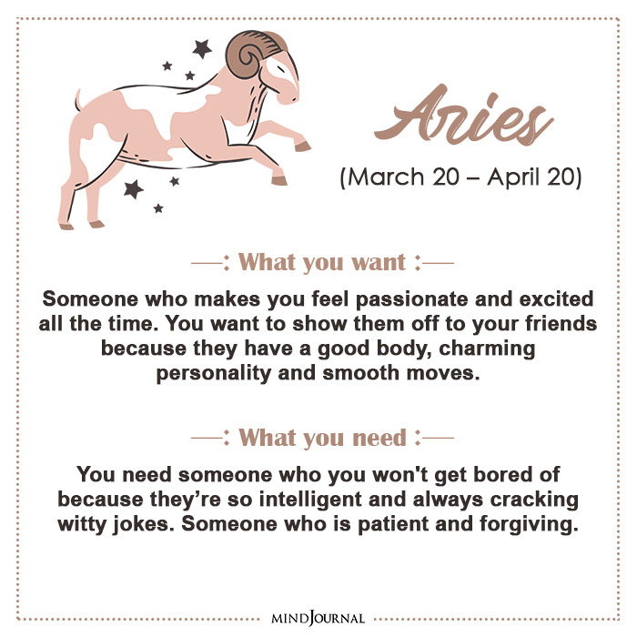 want vs need in a relationship aries