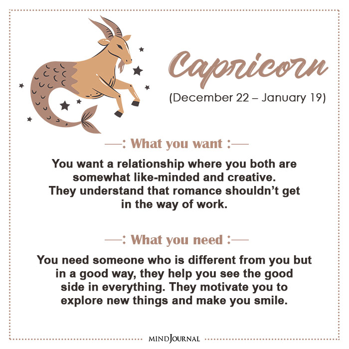 want vs need in a relationship capricorn