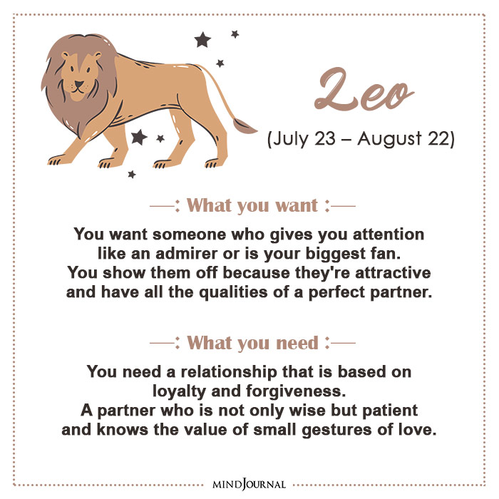 want vs need in a relationship leo