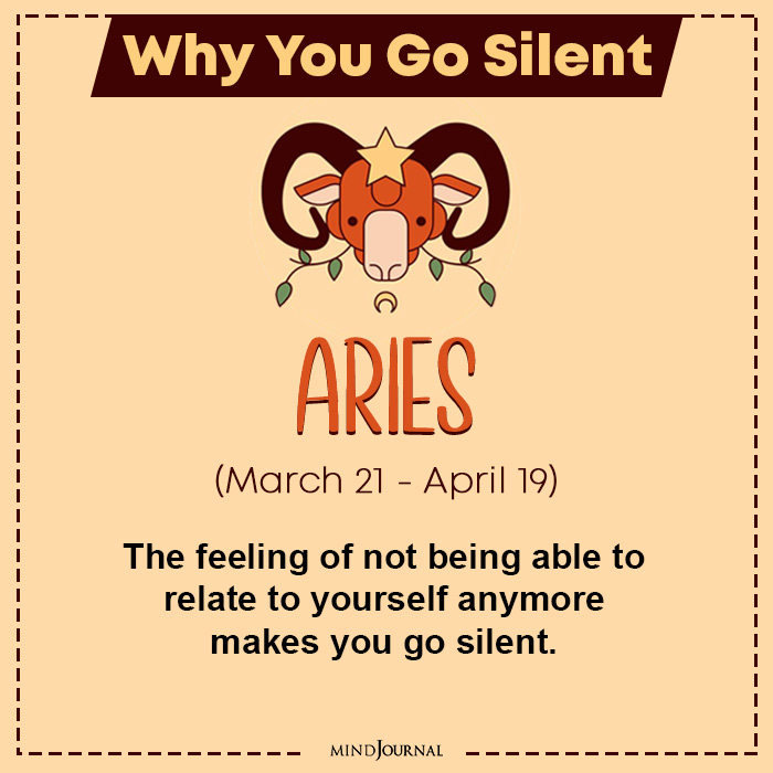 when you go silent aries