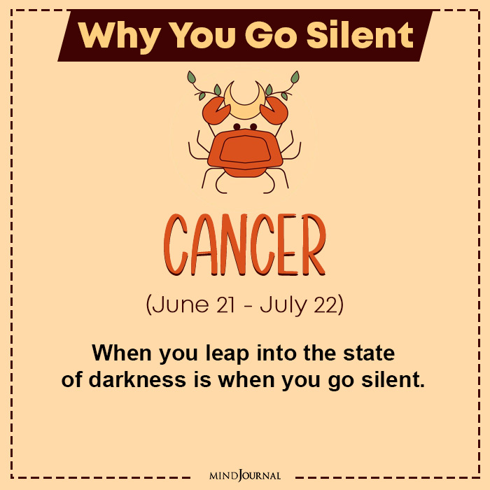 when you go silent cancer