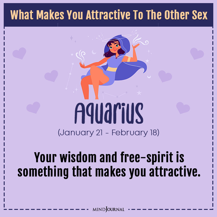 Attractive To The Other Sex Based on Your Zodiac Sign Aquarius