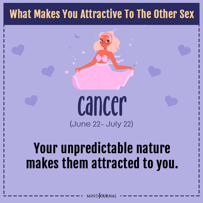 Attractive To The Other Sex Based on Your Zodiac Sign Cancer