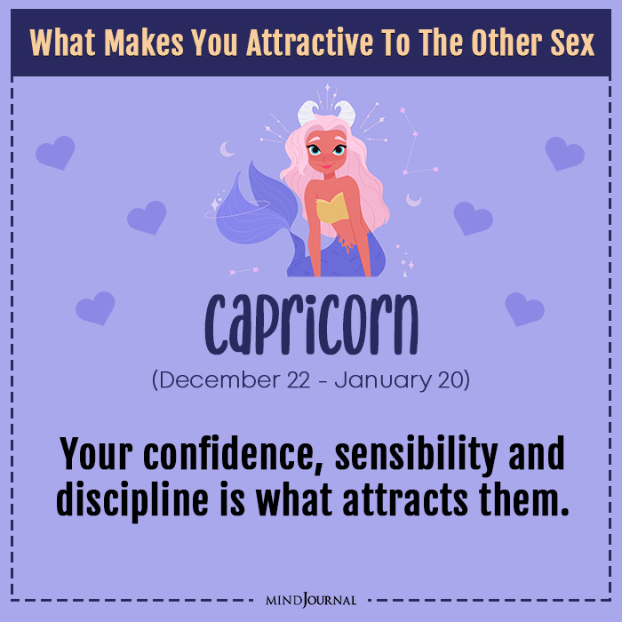 Attractive To The Other Sex Based on Your Zodiac Sign Capricorn