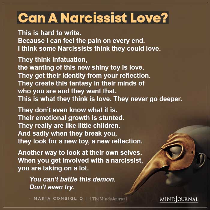things narcissists dont do