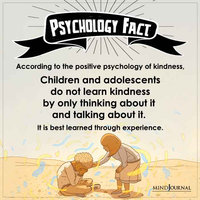 Children And Adolescents Do Not Learn Kindness