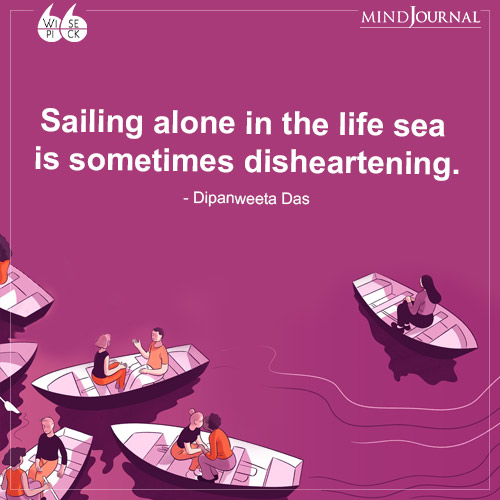 Dipanweeta Das Sailing alone