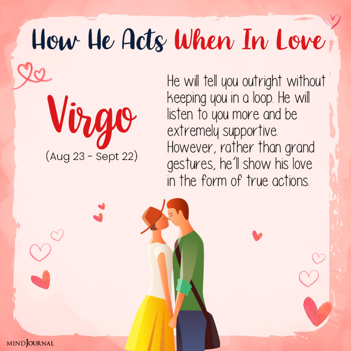 How A Man Acts virgo