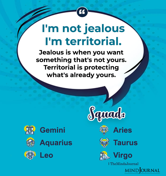 I'm Not Jealous I'm Territorial