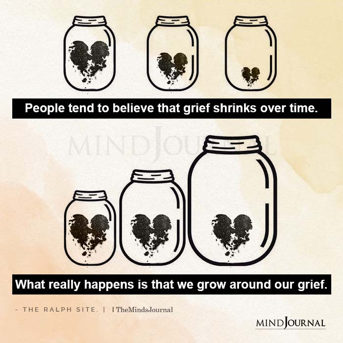 People Tend To Believe That Grief Shrinks Over Time