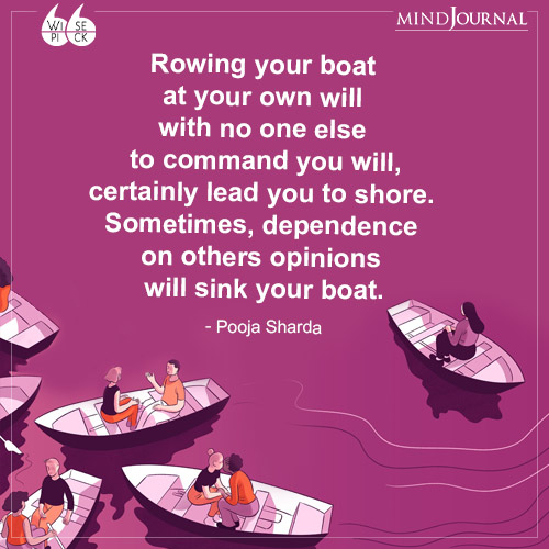 Pooja Sharda Rowing your boat
