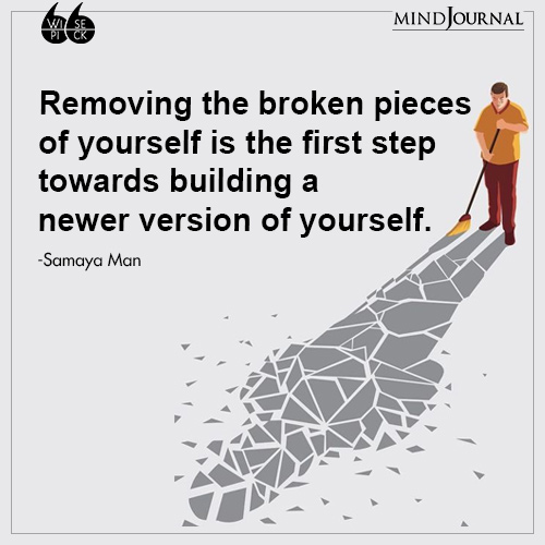 Samaya Man Removing the broken pieces