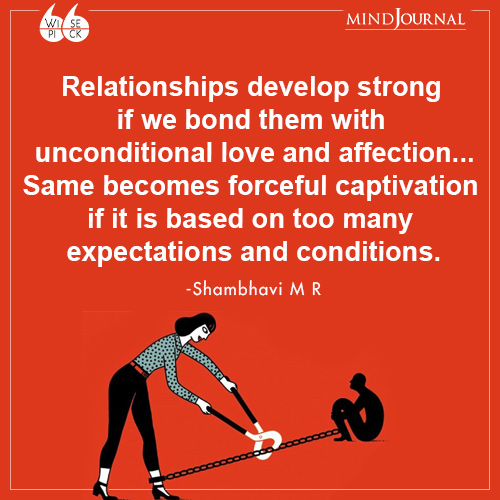 Shambhavi M R Relationships develop strong