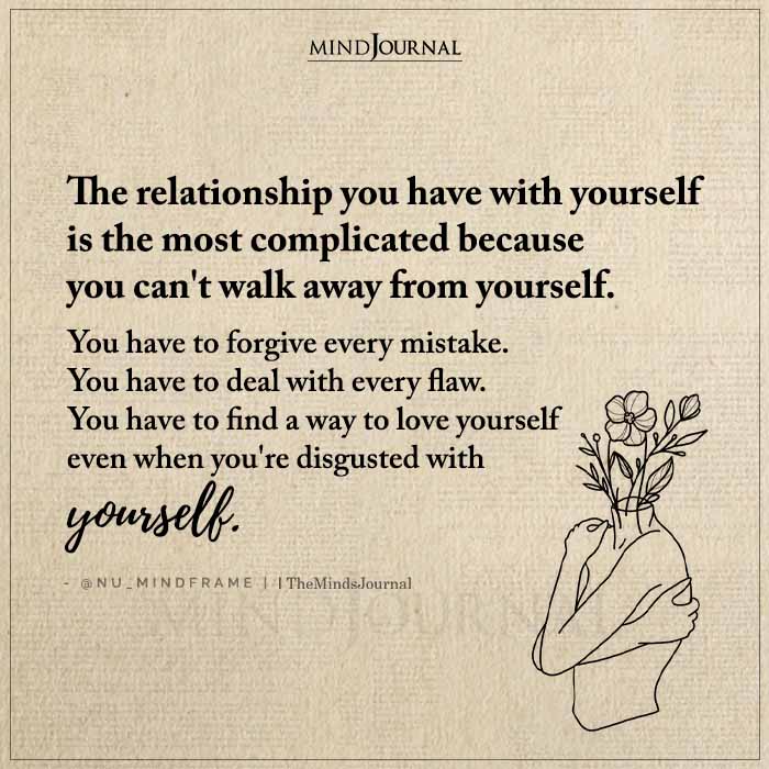 Improve your relationship with yourself