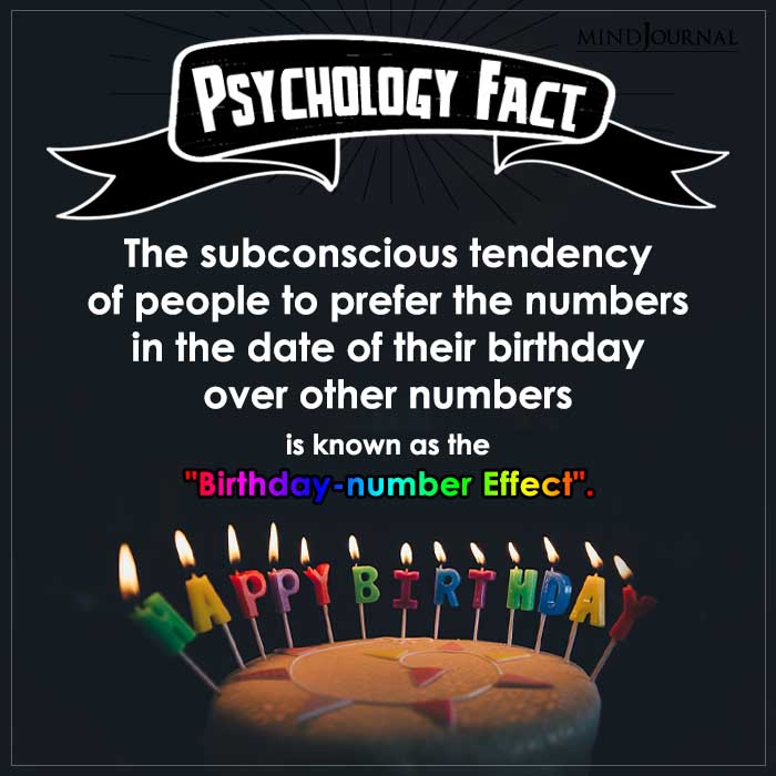 The Subconscious Tendency Of People To Prefer The Numbers