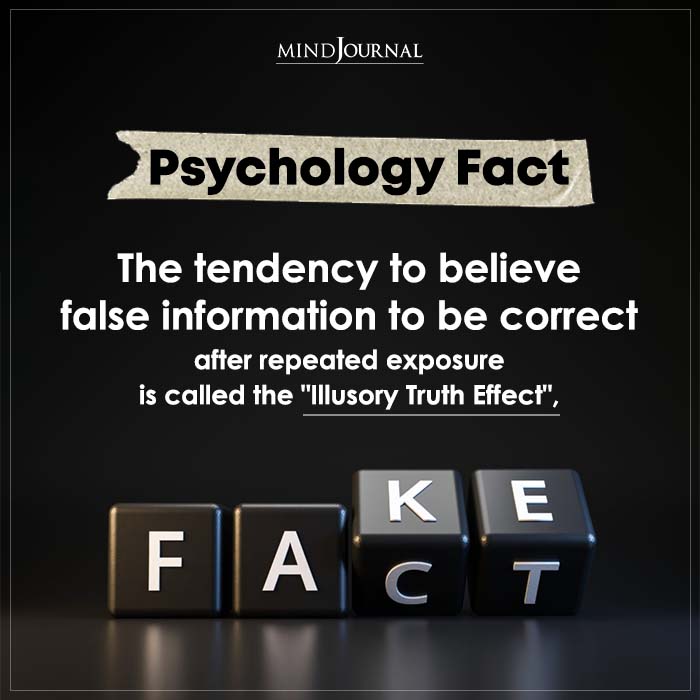 The Tendency To Believe False Information
