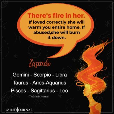 There's Fire In Her - Zodiac Memes Quotes