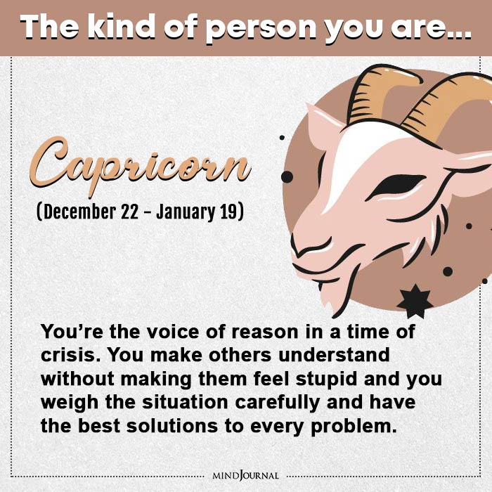 What Kind Of Person Are You Capricorn