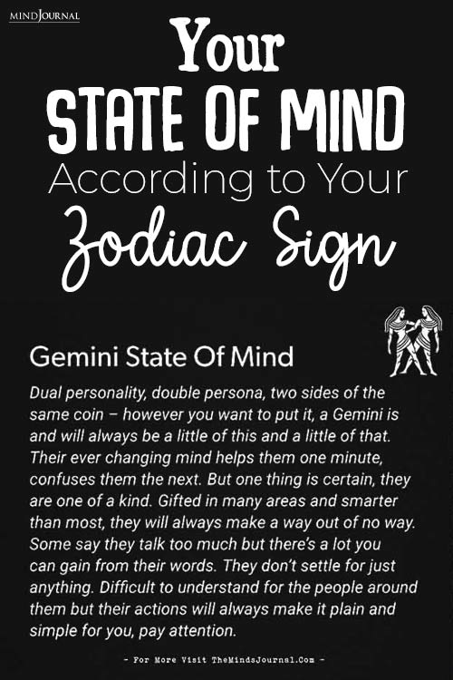 Your State of Mind According to Your Zodiac Sign internal