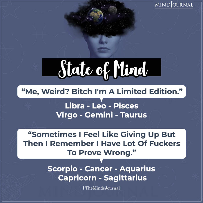 Zodiac Signs State of Mind