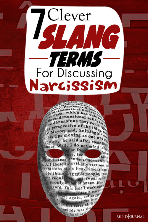 clever slang terms for discussing narcissism pin