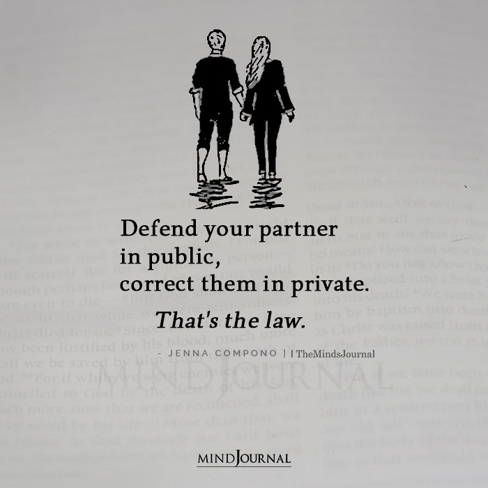 defend your partner in public feature