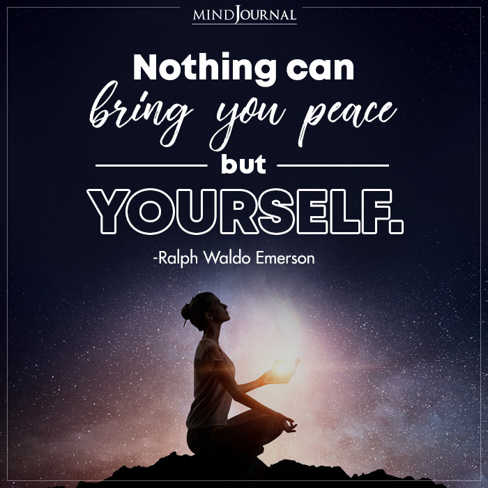 nothing can bring you peace