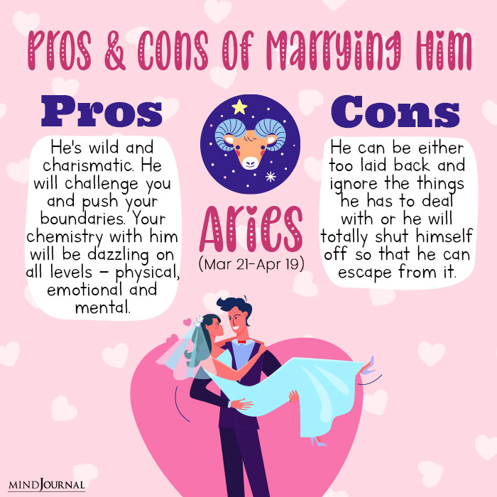 pros and cons of marrying aries