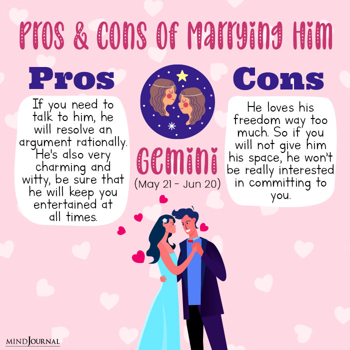 pros and cons of marrying gem