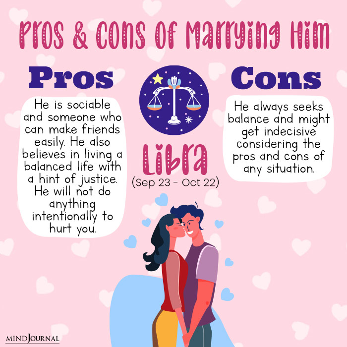 pros and cons of marrying libra