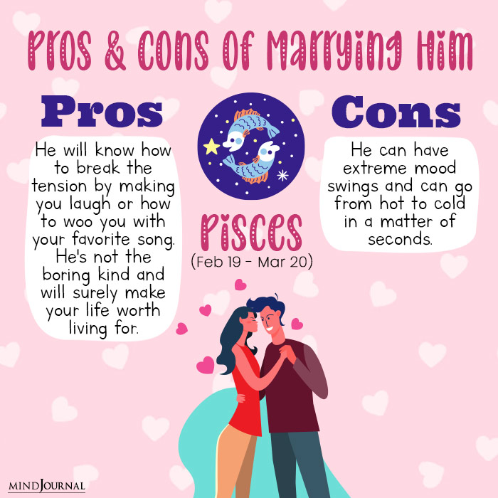 pros and cons of marrying pisces
