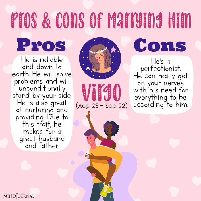 pros and cons of marrying virgo