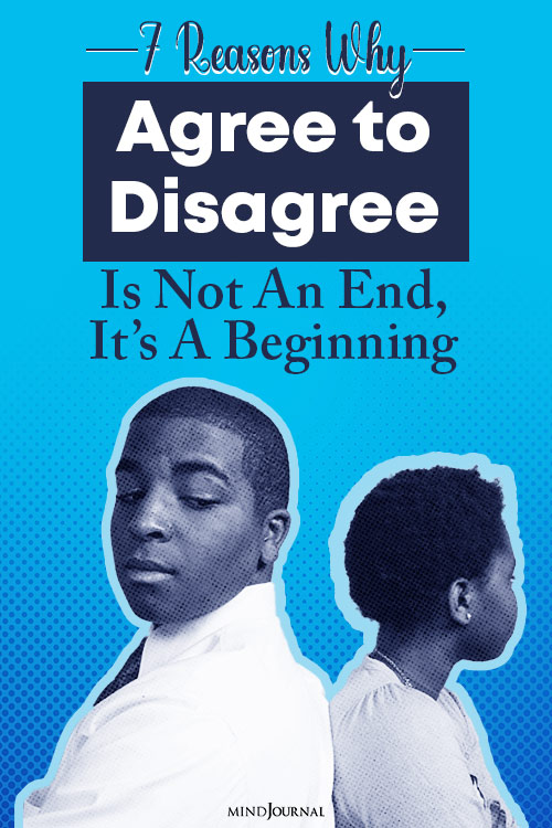 reasons agree to disagree is not an end pin