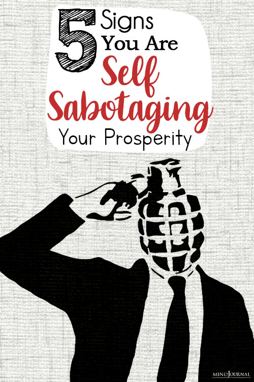 signs you are self sabotaging your prosperity pin