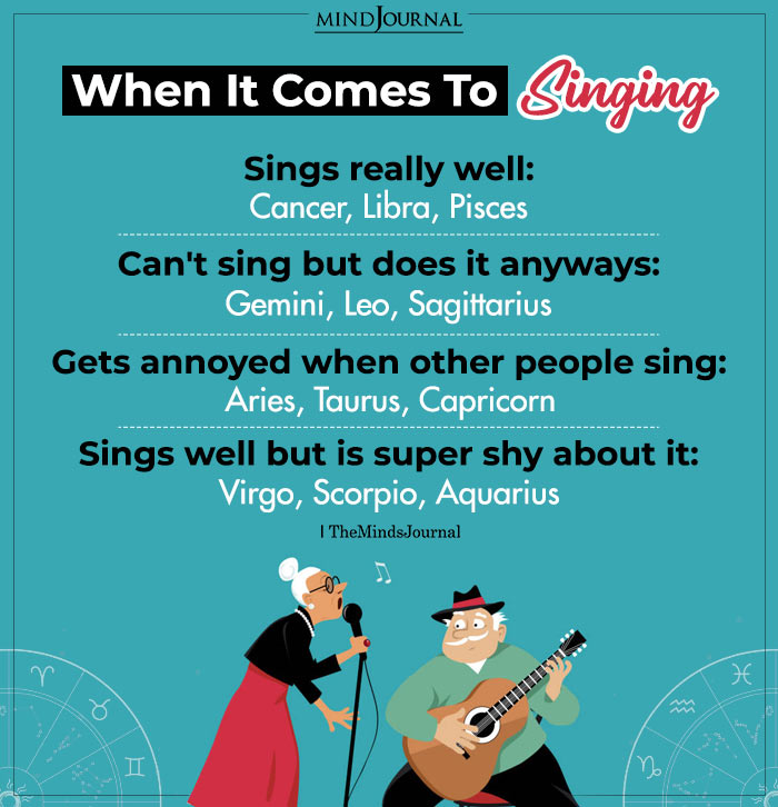 when it comes to singing
