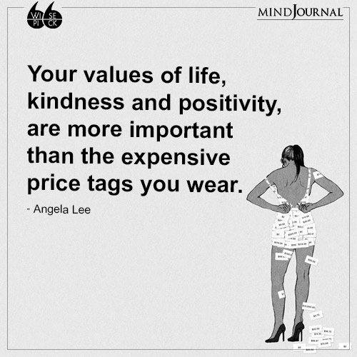 Angela Lee Your values of life