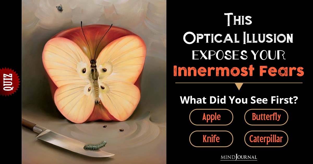Butterfly Apple Optical Illusion: 4 Results Of Subconscious Fears
