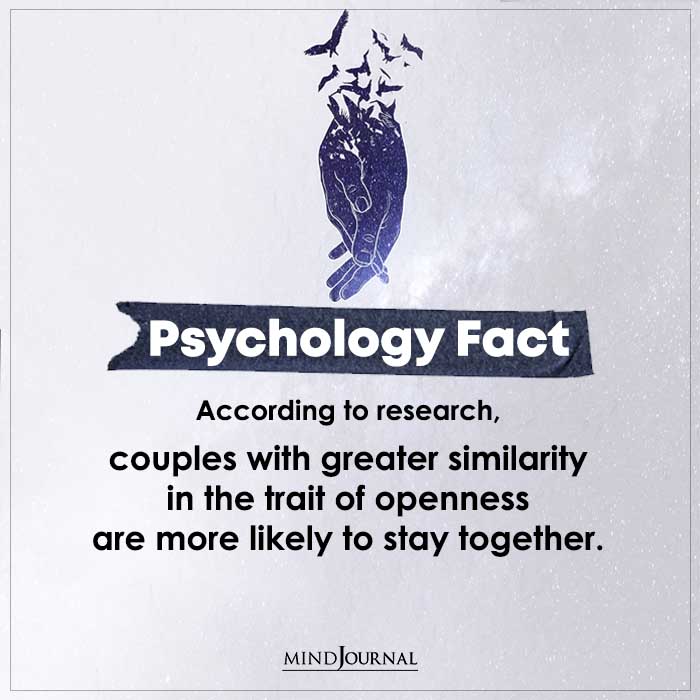 Couples With Greater Similarity In The Trait Of Openness