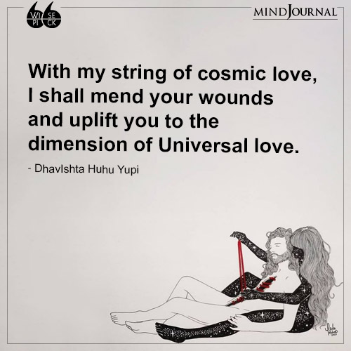 DhavIshta Huhu Yupi With my string of cosmic love