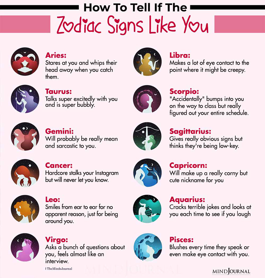 How To Tell If The Zodiac Signs Like You