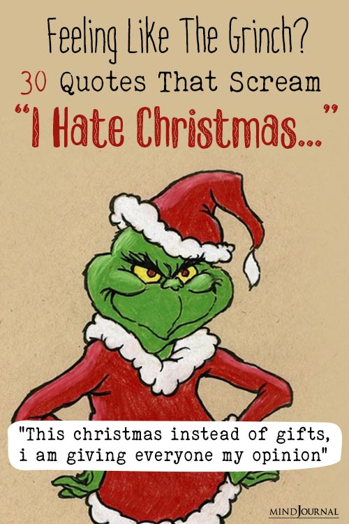 I Hate Christmas Quotes If You Feel Like The Grinch pin